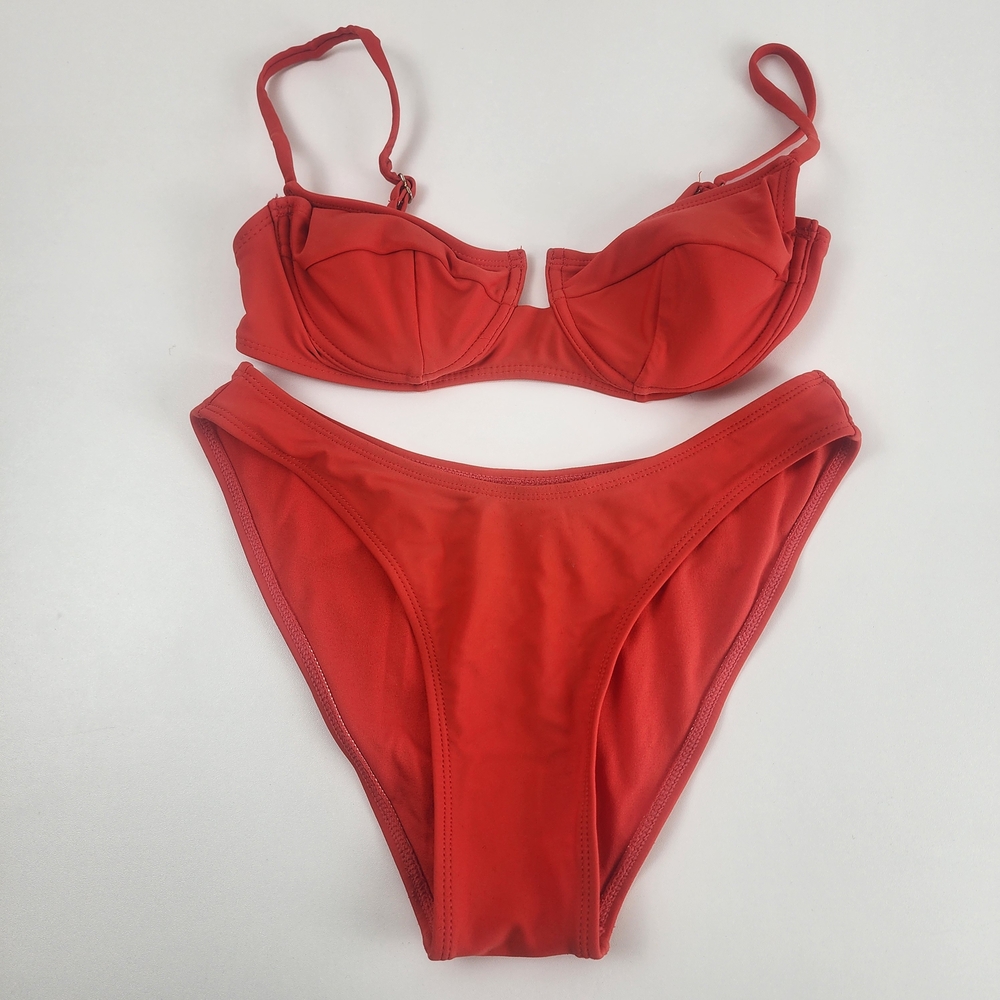 Xhilaration Women's Red Bikini Set, Size S/M, Vibrant, Bold, Beachwear, Vacation